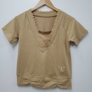 Cotton Jersey Mustard Top